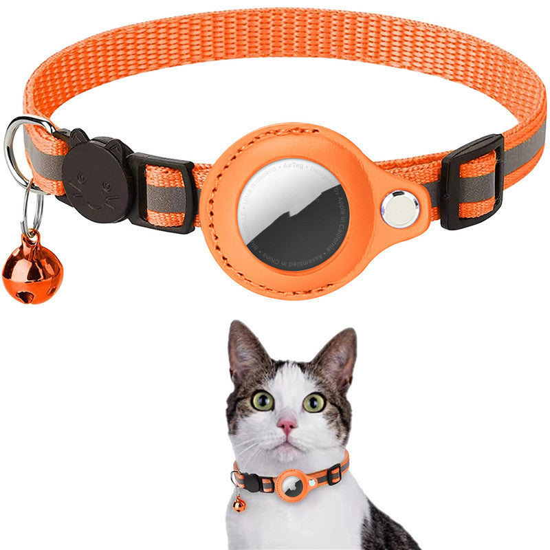 Reflective AirTag Holder Collar | Waterproof Dog & Cat Nylon Case