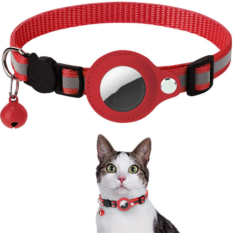 Reflective AirTag Holder Collar | Waterproof Dog & Cat Nylon Case
