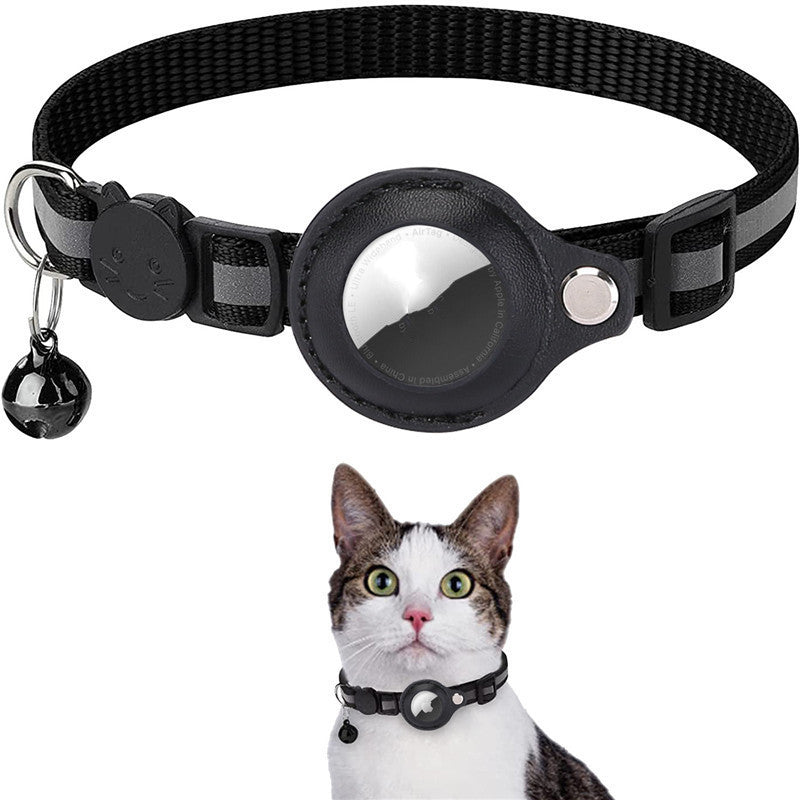 Reflective AirTag Holder Collar | Waterproof Dog & Cat Nylon Case