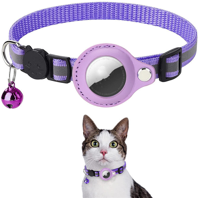 Reflective AirTag Holder Collar | Waterproof Dog & Cat Nylon Case