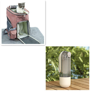 2 in 1 Portable Pet Water Cup | Dog Walking Travel Feeder