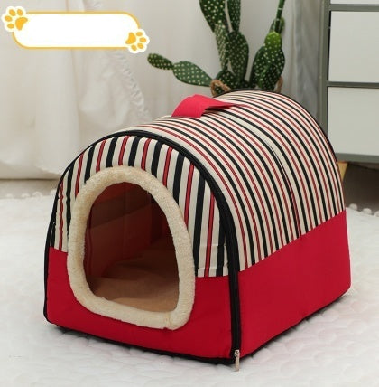 Portable Pet Bed – Small & Medium Cat Kennel, Warm & Cozy