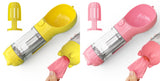 3-in-1 Pet Water Bottle Feeder | Portable Dog Travel Bowl & Waste Bag