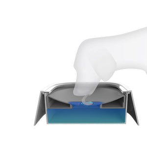 1.5L Pet Water Bowl | Anti-Overflow Floating Slow Feeder