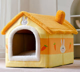 Foldable Dog House Bed | Winter Warm Cat & Dog Nest Kennel