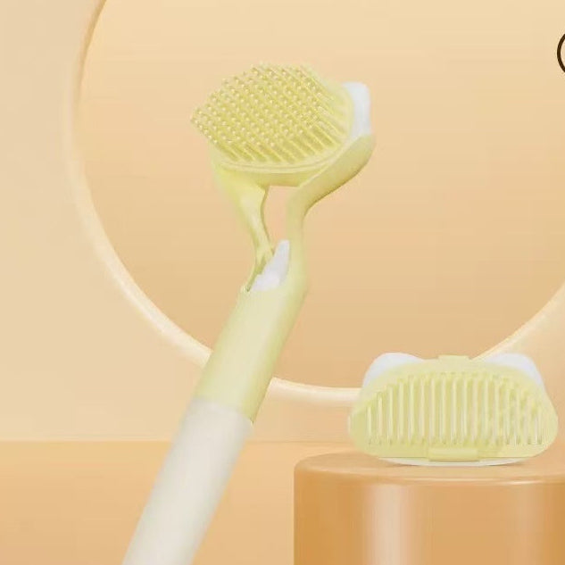 3-in-1 Pet Grooming Brush – Push-Button Hair Cleaning Tool