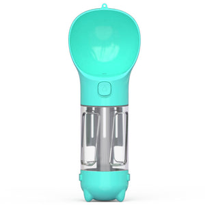 3-in-1 Pet Water Bottle Feeder | Portable Dog Travel Bowl & Waste Bag