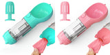 3-in-1 Pet Water Bottle Feeder | Portable Dog Travel Bowl & Waste Bag