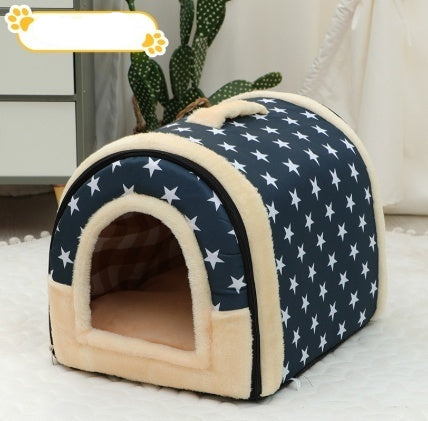 Portable Pet Bed – Small & Medium Cat Kennel, Warm & Cozy