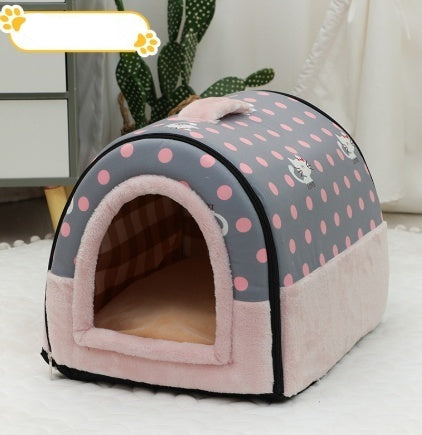 Portable Pet Bed – Small & Medium Cat Kennel, Warm & Cozy