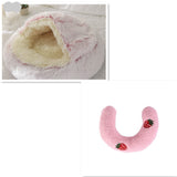 2-in-1 Dog & Cat Bed | Plush Warm Winter Pet Bed House
