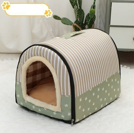 Portable Pet Bed – Small & Medium Cat Kennel, Warm & Cozy