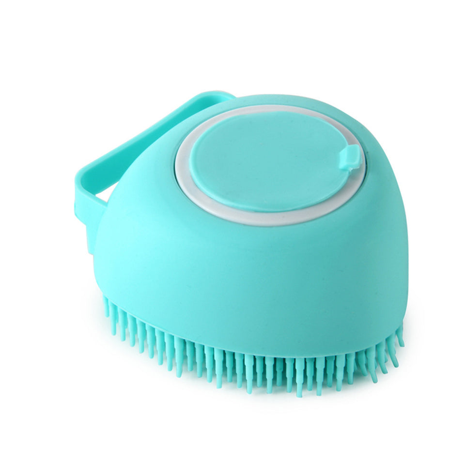 Silicone Dog Bath Massage Brush | Pet Grooming Shampoo Tool