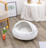 2-in-1 Dog & Cat Bed | Plush Warm Winter Pet Bed House