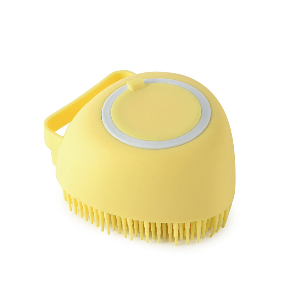 Silicone Dog Bath Massage Brush | Pet Grooming Shampoo Tool