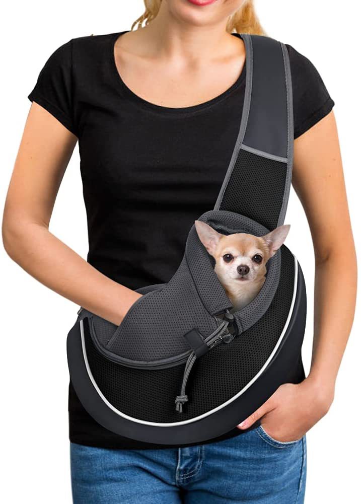 Pet Crossbody Carrier Bag – Portable Dog & Cat Travel Sling