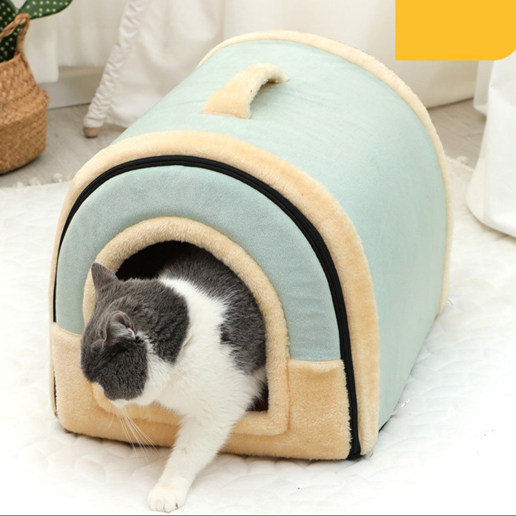 Portable Pet Bed – Small & Medium Cat Kennel, Warm & Cozy