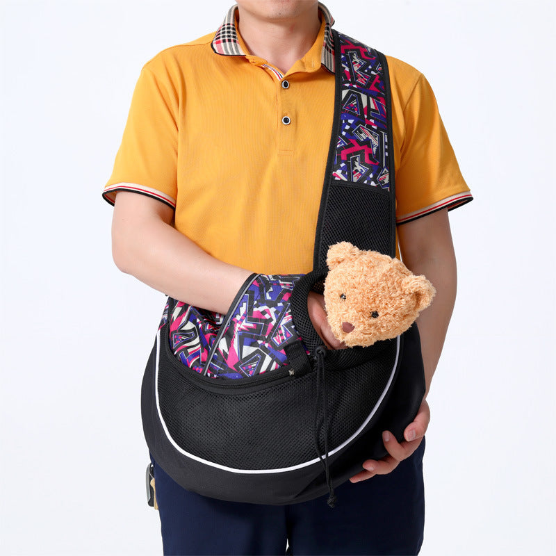 Portable Pet Carrier Bag | Crossbody Travel Bag for Dogs & Cats