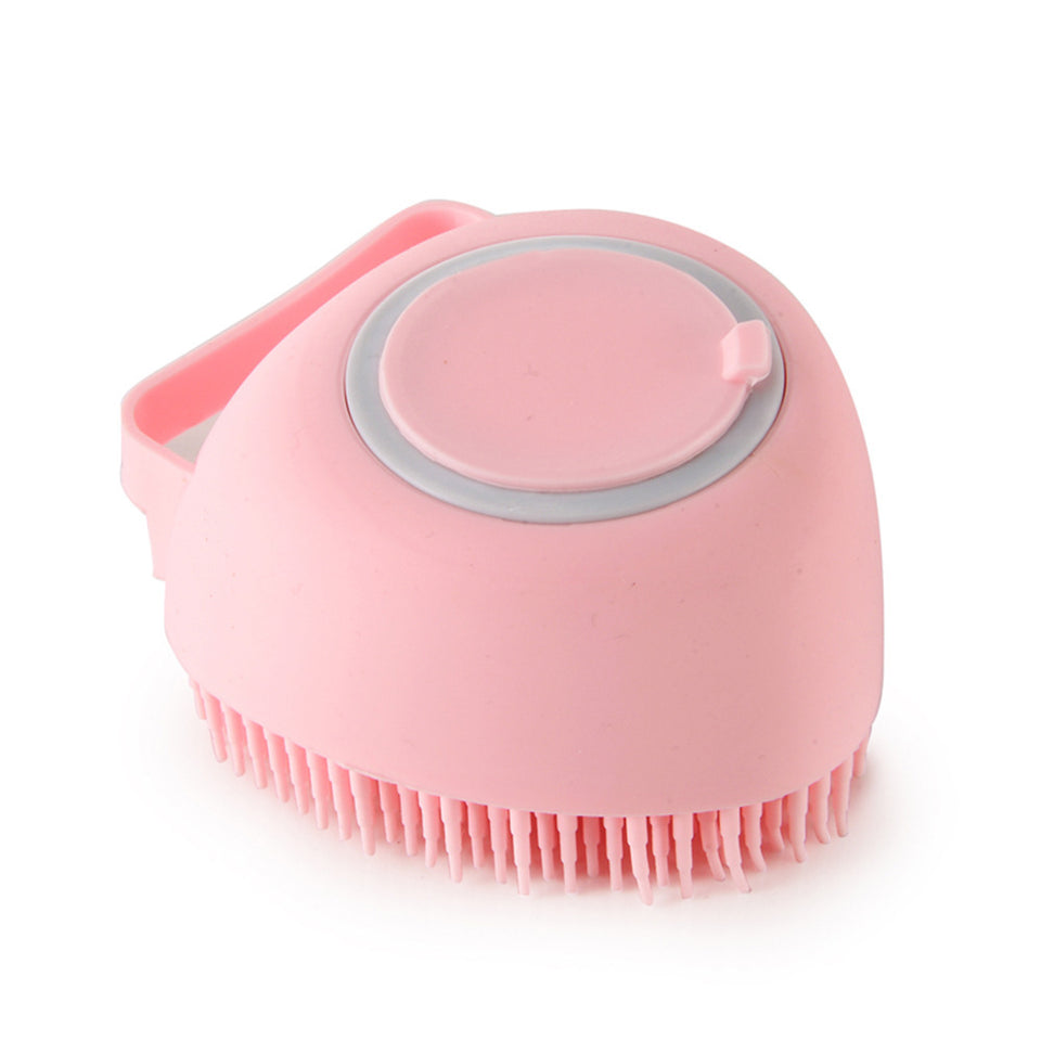 Silicone Dog Bath Massage Brush | Pet Grooming Shampoo Tool