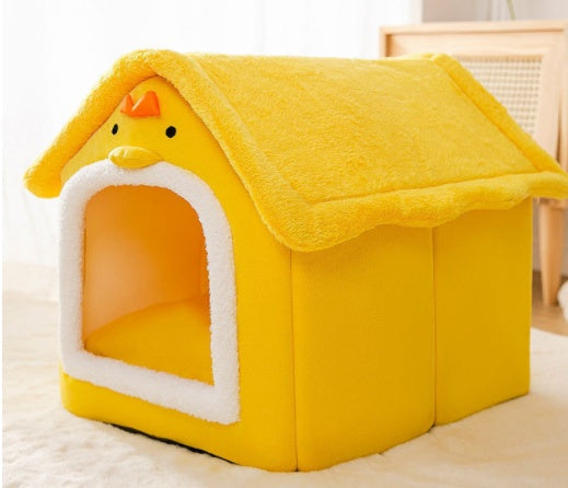 Foldable Dog House Bed | Winter Warm Cat & Dog Nest Kennel