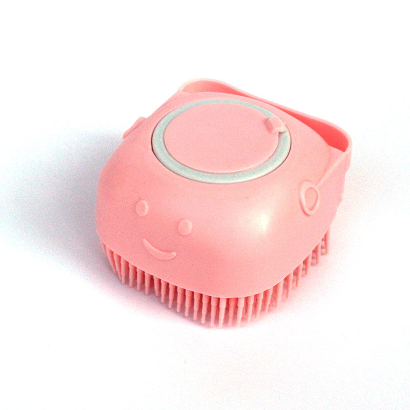 Silicone Dog Bath Massage Brush | Pet Grooming Shampoo Tool