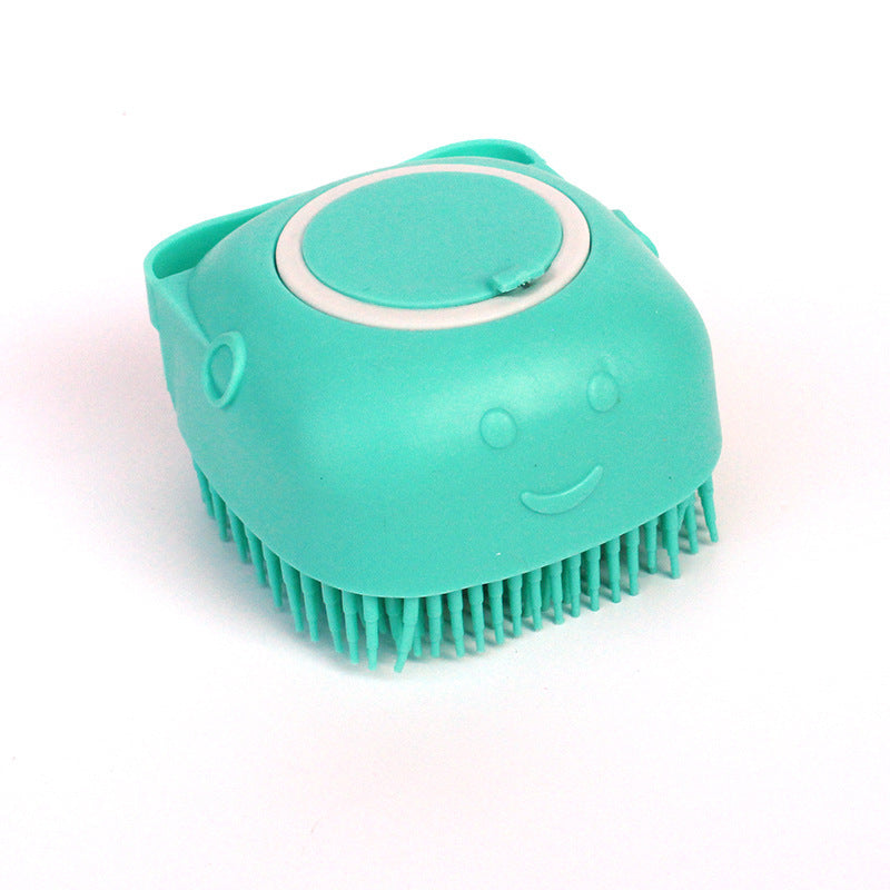 Silicone Dog Bath Massage Brush | Pet Grooming Shampoo Tool