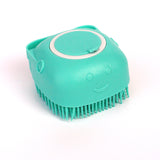 Silicone Dog Bath Massage Brush | Pet Grooming Shampoo Tool