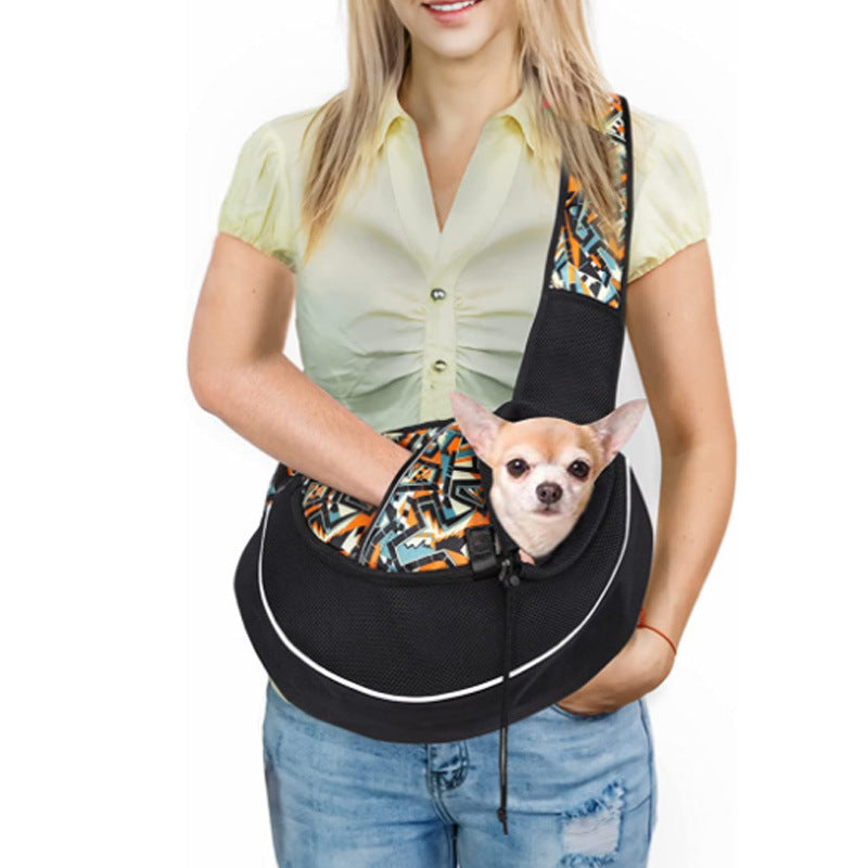 Pet Crossbody Carrier Bag – Portable Dog & Cat Travel Sling