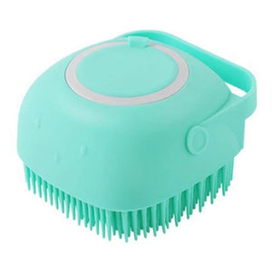 Silicone Dog Bath Massage Brush | Pet Grooming Shampoo Tool