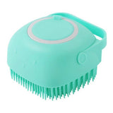 Silicone Dog Bath Massage Brush | Pet Grooming Shampoo Tool