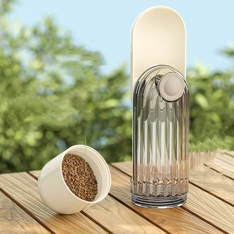 2 in 1 Portable Pet Water Cup | Dog Walking Travel Feeder