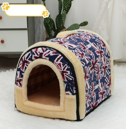 Portable Pet Bed – Small & Medium Cat Kennel, Warm & Cozy