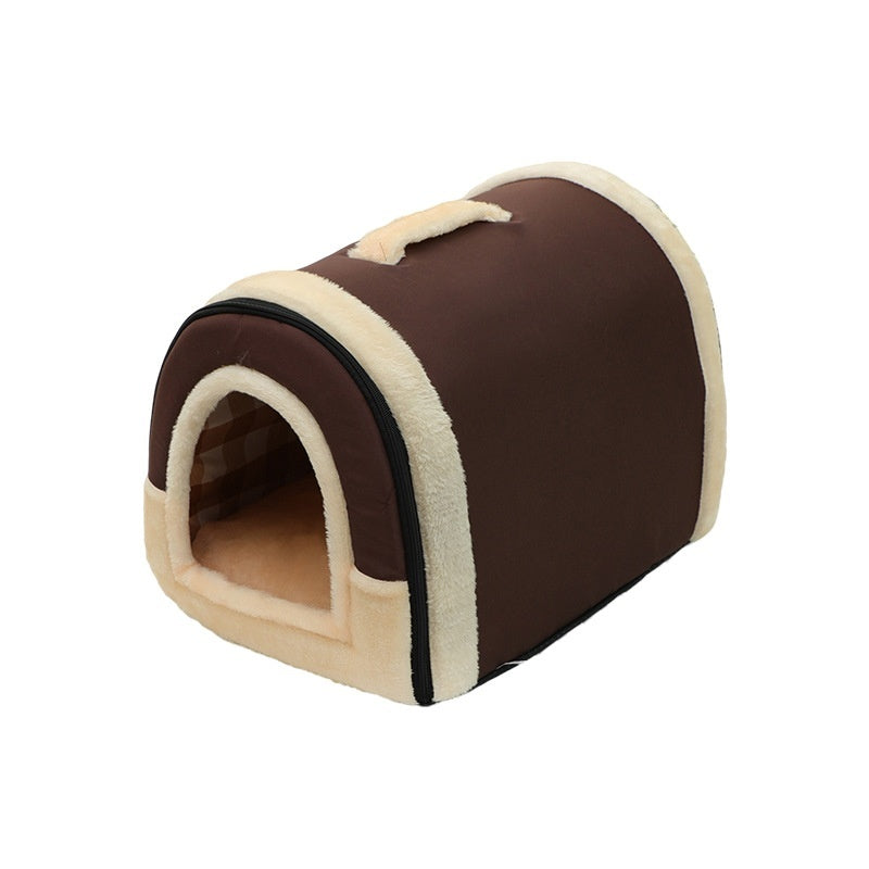 Portable Pet Bed – Small & Medium Cat Kennel, Warm & Cozy