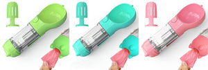 3-in-1 Pet Water Bottle Feeder | Portable Dog Travel Bowl & Waste Bag
