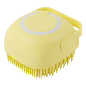 Silicone Dog Bath Massage Brush | Pet Grooming Shampoo Tool