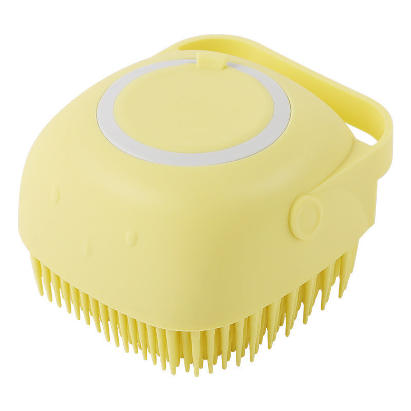 Silicone Dog Bath Massage Brush | Pet Grooming Shampoo Tool