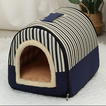 Portable Pet Bed – Small & Medium Cat Kennel, Warm & Cozy