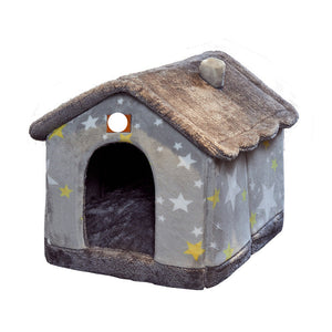 Foldable Dog House Bed | Winter Warm Cat & Dog Nest Kennel