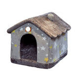 Foldable Dog House Bed | Winter Warm Cat & Dog Nest Kennel