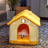 Foldable Dog House Bed | Winter Warm Cat & Dog Nest Kennel