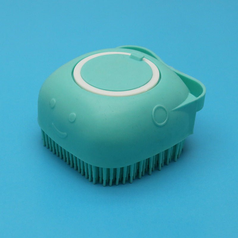 Silicone Dog Bath Massage Brush | Pet Grooming Shampoo Tool