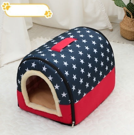 Portable Pet Bed – Small & Medium Cat Kennel, Warm & Cozy