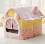 Foldable Dog House Bed | Winter Warm Cat & Dog Nest Kennel