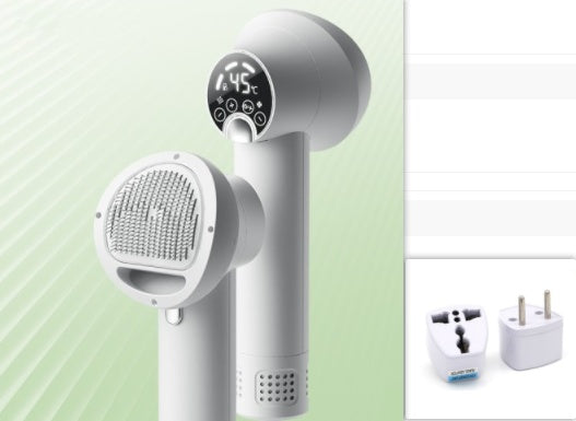 Smart Pet Hair Dryer & Comb | Silent Grooming for Dogs & Cats