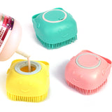 Silicone Dog Bath Massage Brush | Pet Grooming Shampoo Tool