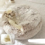 2-in-1 Dog & Cat Bed | Plush Warm Winter Pet Bed House